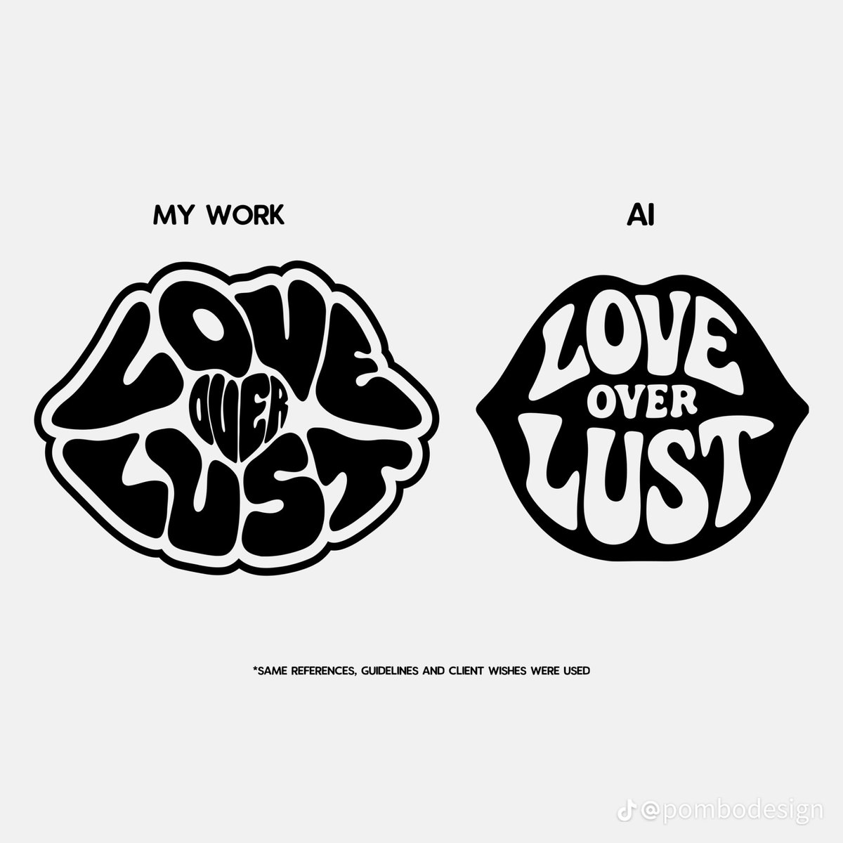 srdesignman's tweet image. Which do you prefer? Originality or AI? 👀✍️🏻

- pombodesign