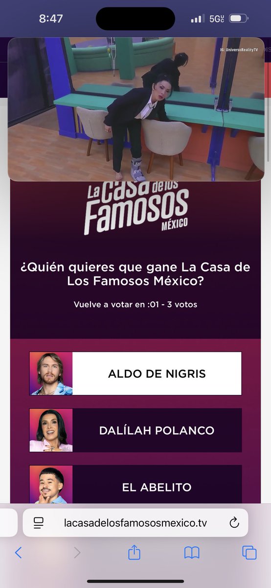 Angiiee1989's tweet photo. VOTOS MASIVOS X ALDO https://t.co/y0q9bRJHxc
