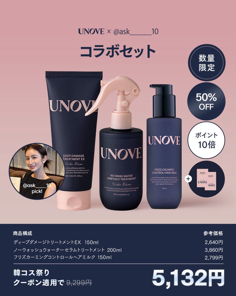 限定品UNOVE アノブ ヘアファンタジー スペシャルキット