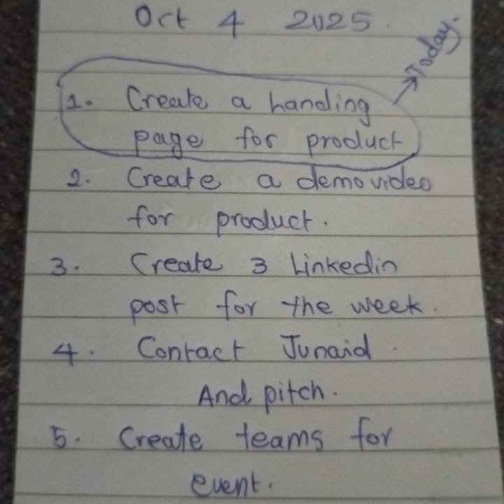 RamziSahad's tweet photo. I don't want to Juggle between things in my todo list. This is how I will be approaching things today onwards.

1. Asses how much time I can spend on things the day
2. Create a list of things to do for the day.
3. Mark the most important task of the day.
4. Do it. Forget others. https://t.co/XmUyReor86