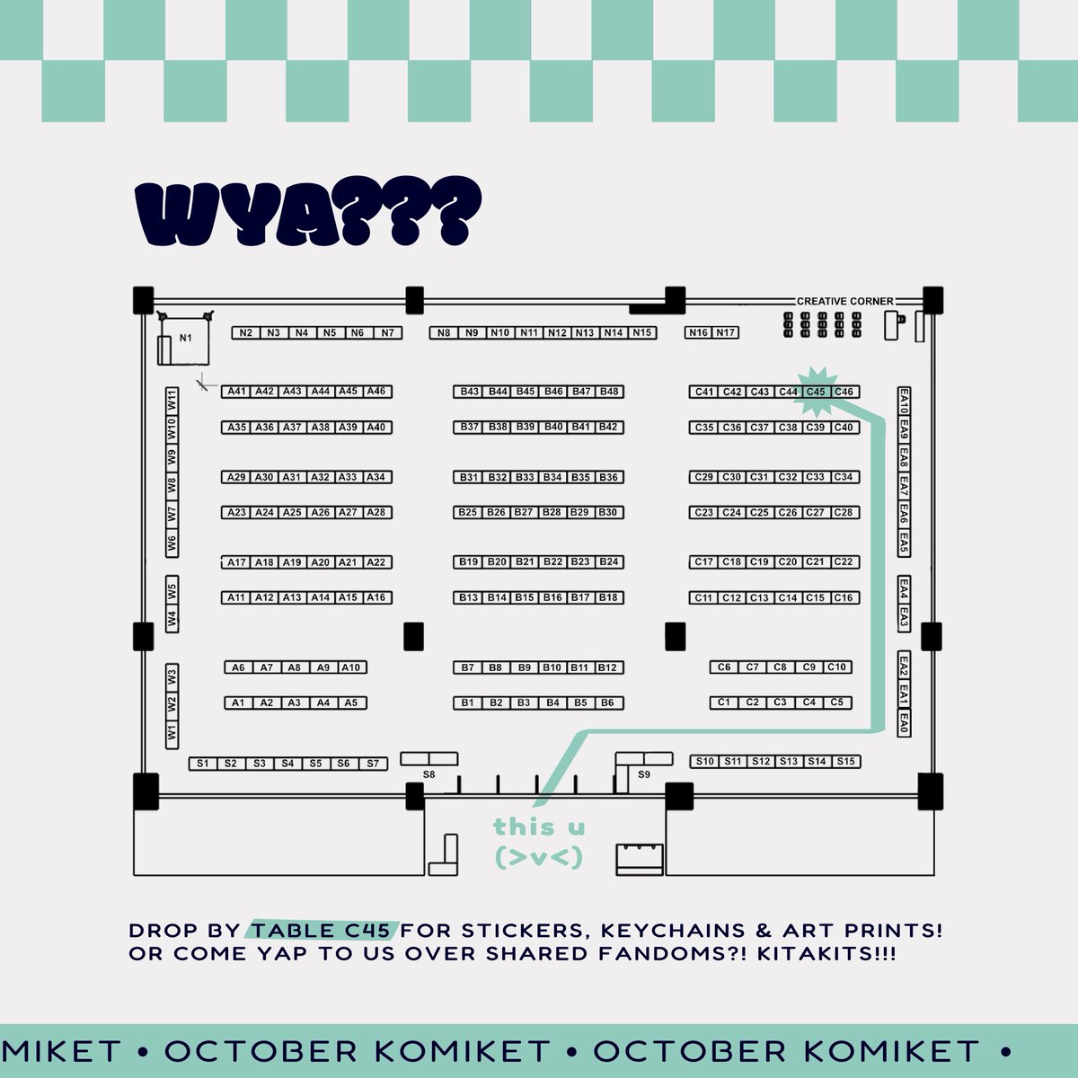 HAIE HAIEEEE ❣️

finally free from art con prep!! but also making an art con comeback?!  here’s my last minute catalogue for  <a href="/KomiketPH/">KOMIKET</a> 

im tabling with <a href="/selineabanto/">marseline 🥀 Oct Komiket C45</a> and <a href="/yuzenzhang_art/">ymz 🌸</a> at Table C45, here sa SM Megamall from October 4 to 5!

Come drop by!! 😚🫶