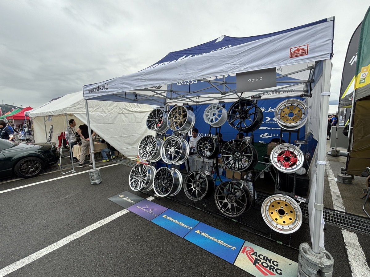 Weds_Co_Ltd's tweet image. 最新ホイールを展示中です！

#weds #wedssport 
#マツダファンフェスタ
#マツダファンフェスタ2025 
#マツダファンフェスタで会いましょう