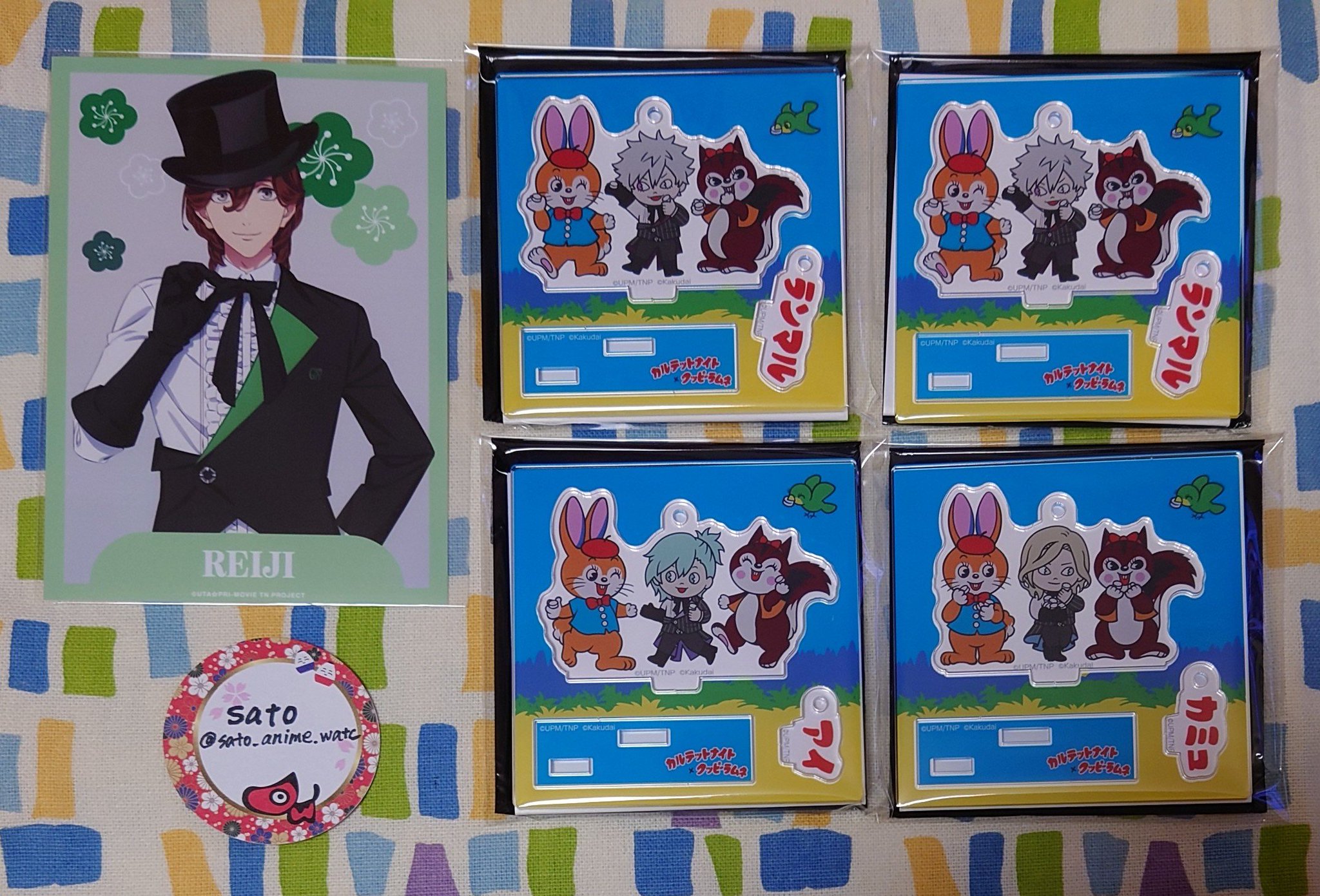 うたプリ CoCo壱 スマホスタンド カルナイ 非売品 うたプリ マジLOVE LIVE 5th お菓子缶 セット(スタリ カルナイ