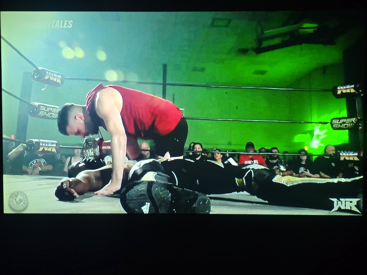 tall_ny's tweet image. while BDE is celebrating in the ring after winning the WR Remix Championship, Chris Danger turns on BDE and lays him out! #RevolverTALES
