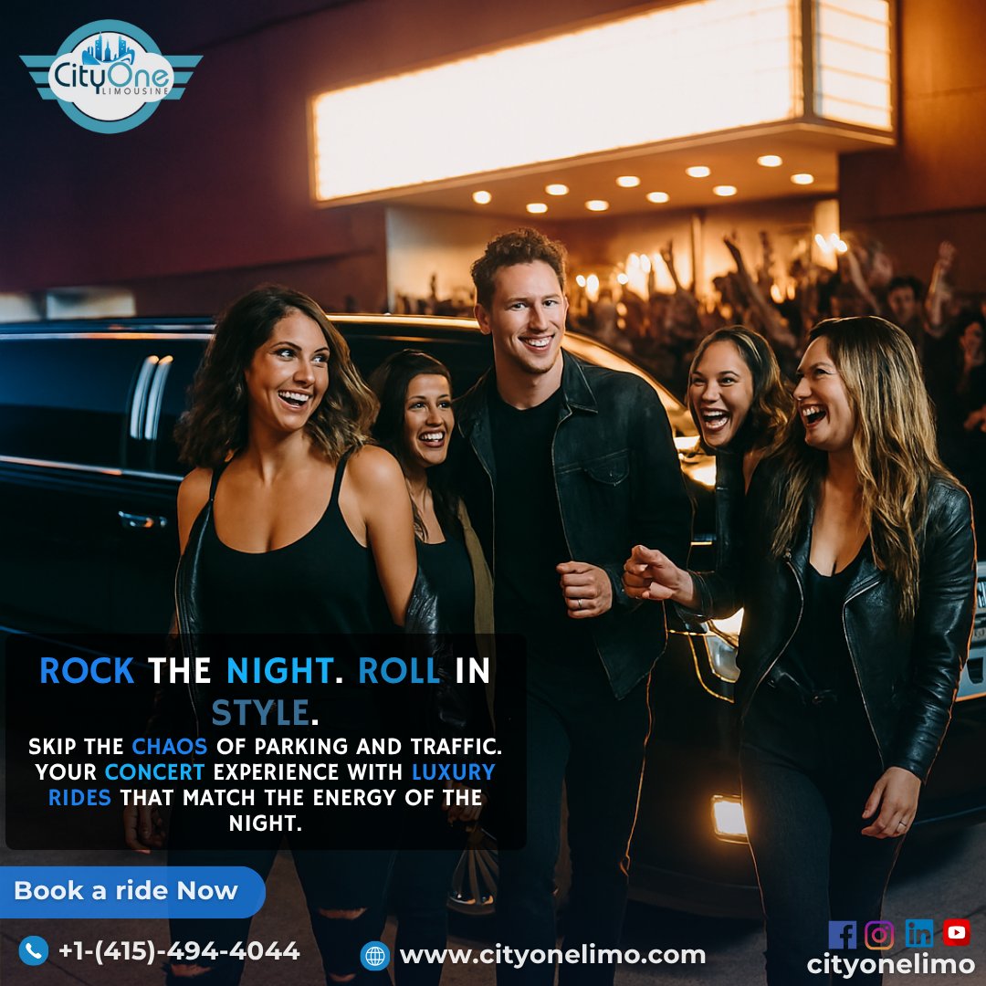 Cityonelimo's tweet photo. 🎤 Skip traffic. Skip parking. Luxury limo service for concert nights across the Bay Area.
ReadMore:https://t.co/4cqjufsgvC
📞 +1-(415)-494-4044 | 🌐 https://t.co/iaCR1deihM
#ConcertLimo  #VIPConcertRide #LuxuryNightOut #privatecarservice
#chauffeurblackcar
#luxuryblackcarservice https://t.co/7nuIuH0ucR