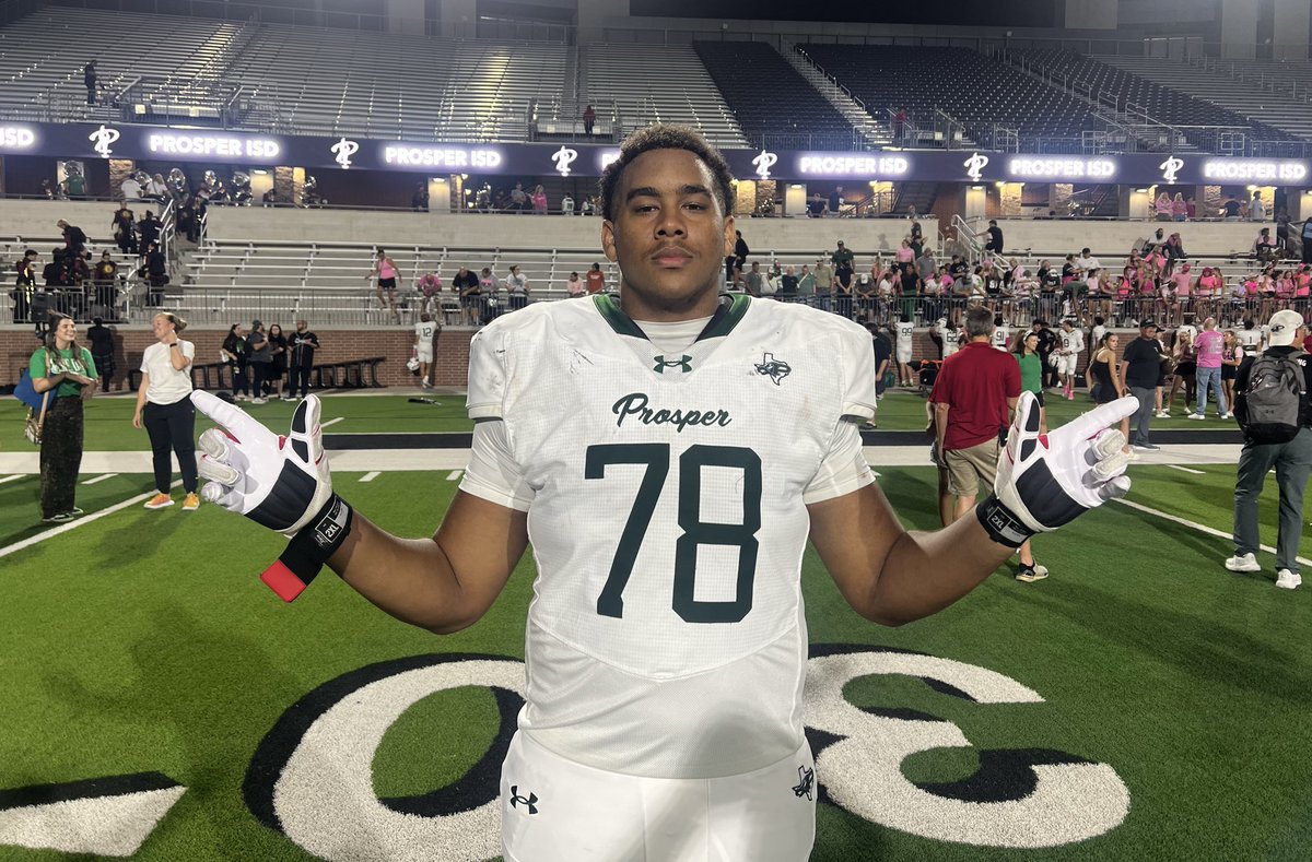 #GunsUp for Prosper offensive lineman Bryce Gilmore following another big victory for the Eagles.

Full interview coming to <a href="/RedRaiderSports/">RedRaiderSports.com</a> 

on3.com/rivals/bryce-g…