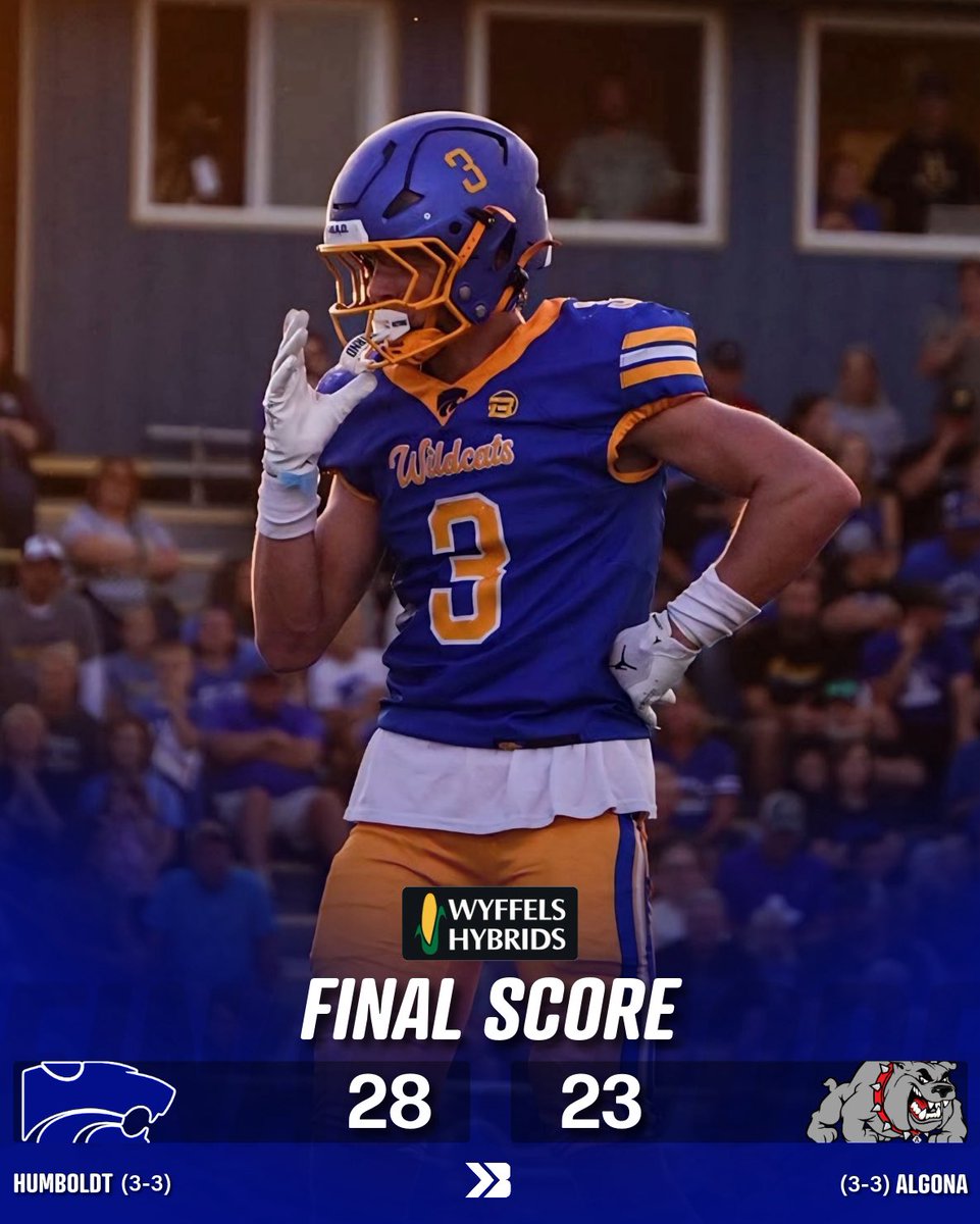 HUMBOLDT DEFEATS ALGONA 28-23 😤

BIG TIME WIN.

#iahsfb shot.by.spoo