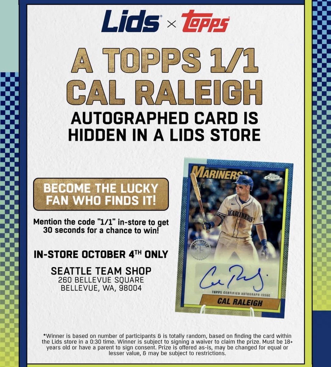 最上級の宝探しキャンペーン】 Topps × Lids から衝撃企画⚾️ lids凄