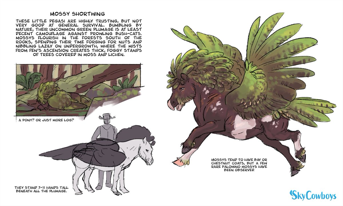 BarnLarn's tweet image. Kakapo bird + shetland pony shortwing pegasus :)
