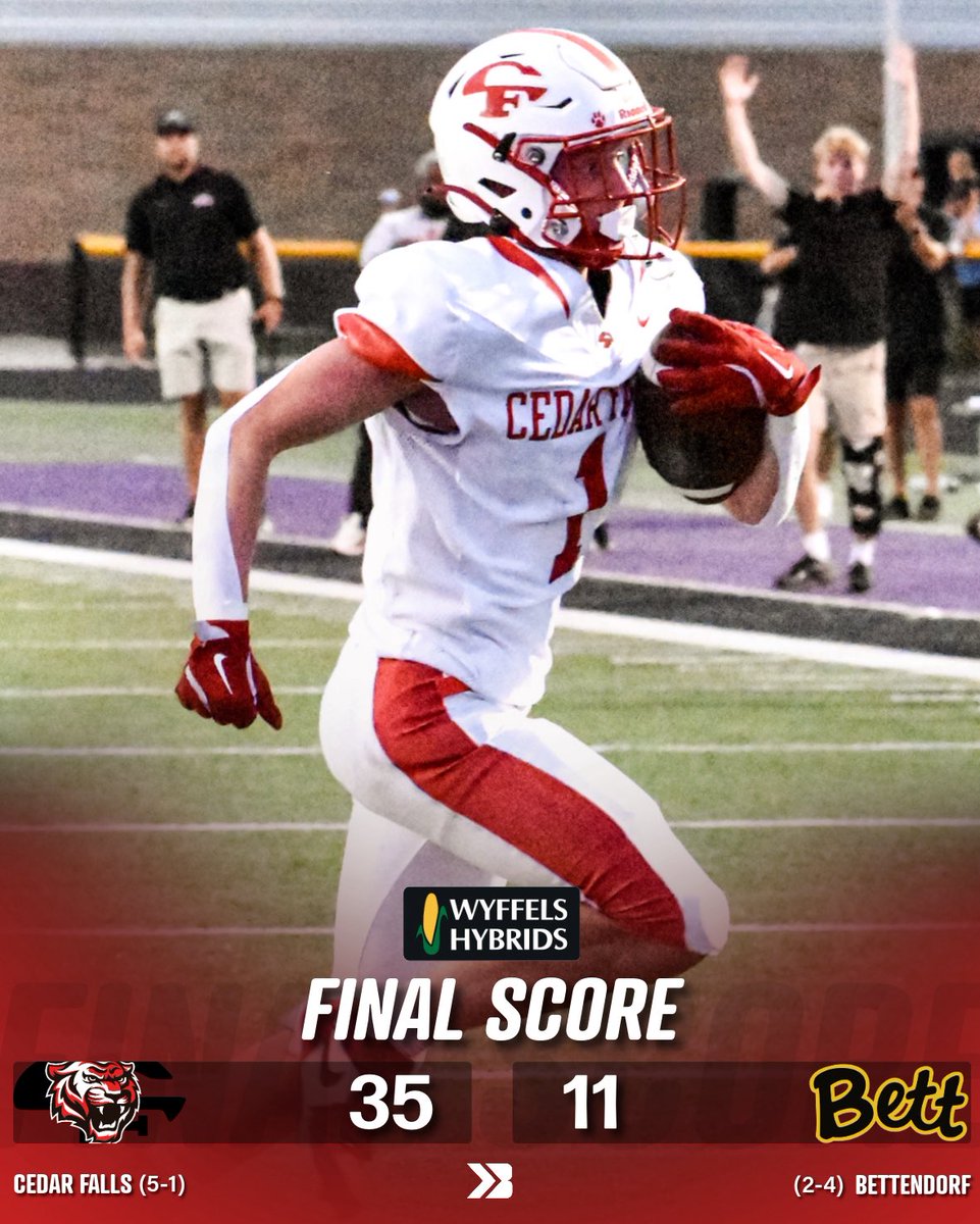 Bound_IA's tweet image. Cedar Falls gets a nice road win over Bettendorf 🔥

Tigers will face Prairie next week in a big Eastern Iowa matchup.

#iahsfb Hannah Millard