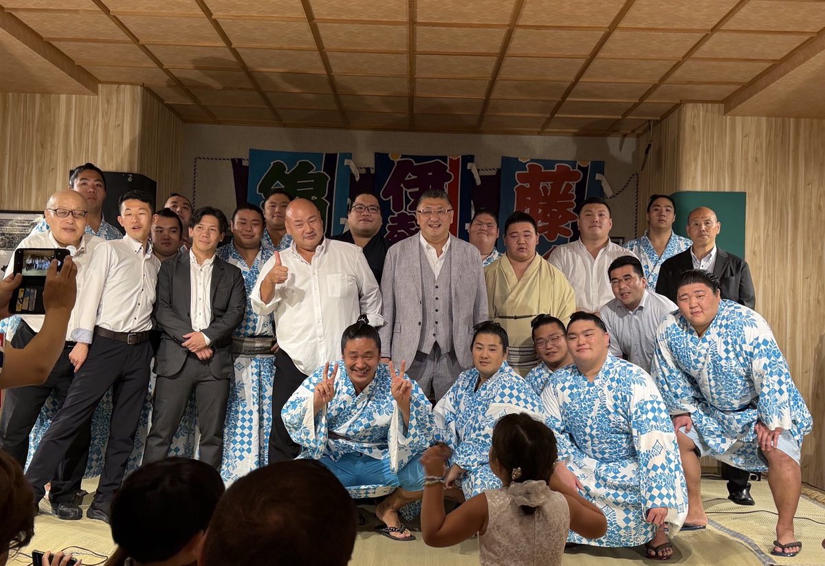 【令和7年度大相撲9月場所結果】
幕内
藤ノ川　西9★6-9
錦木　西16★2-13
幕下
鳴滝　西11★3-3-1
漣　東30★3-4
碇潟　西34⭐︎5-2
三段目
太秦　東32⭐︎4-3
日煌　西56★1-6
醍醐山　西73⭐︎5-2

つづく
#伊勢ノ海部屋　#相撲　#sumo