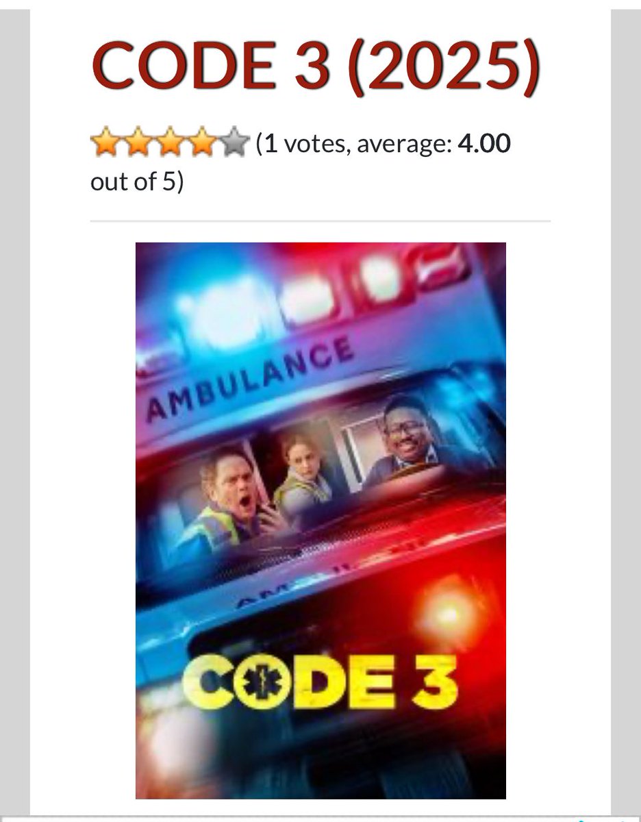 Moosh0611's tweet image. You had me at Rainn Wilson. This movie had a great cast. It’s gotta be good right? #NowPlaying #Code3 #rainnwilson