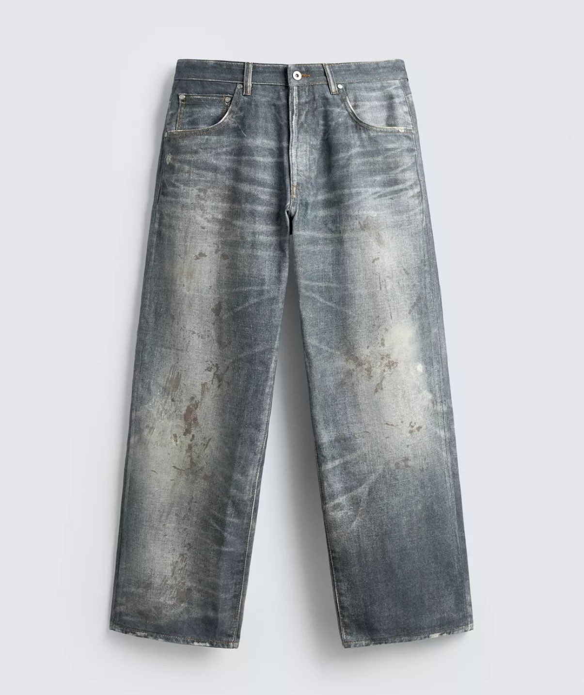 ZARA ヴィンテージ加工 バギーフィットジーンズ acne EU40 ZARA バギーフィットデニム ジーンズ acne studios風 EU40 JP31 希少