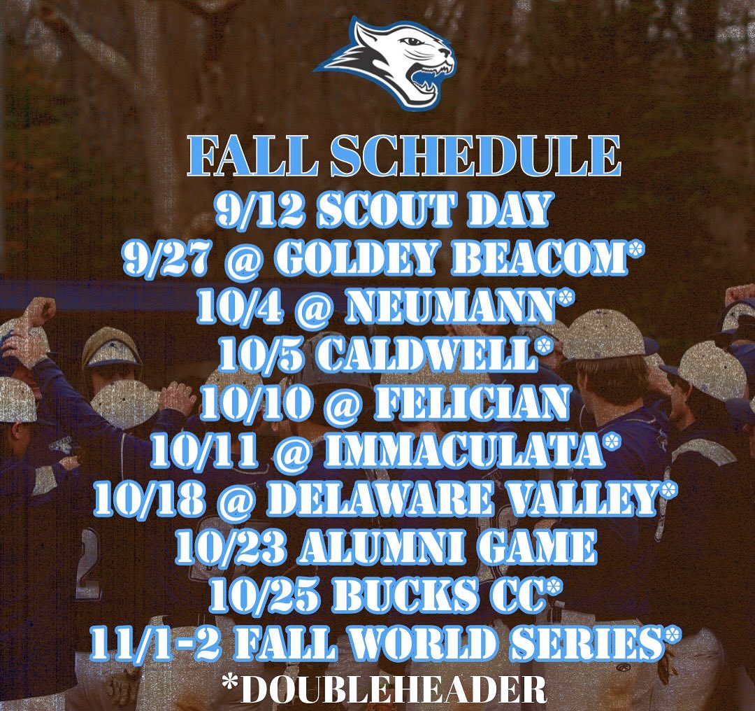 Updated Fall Schedule! #rollcougs