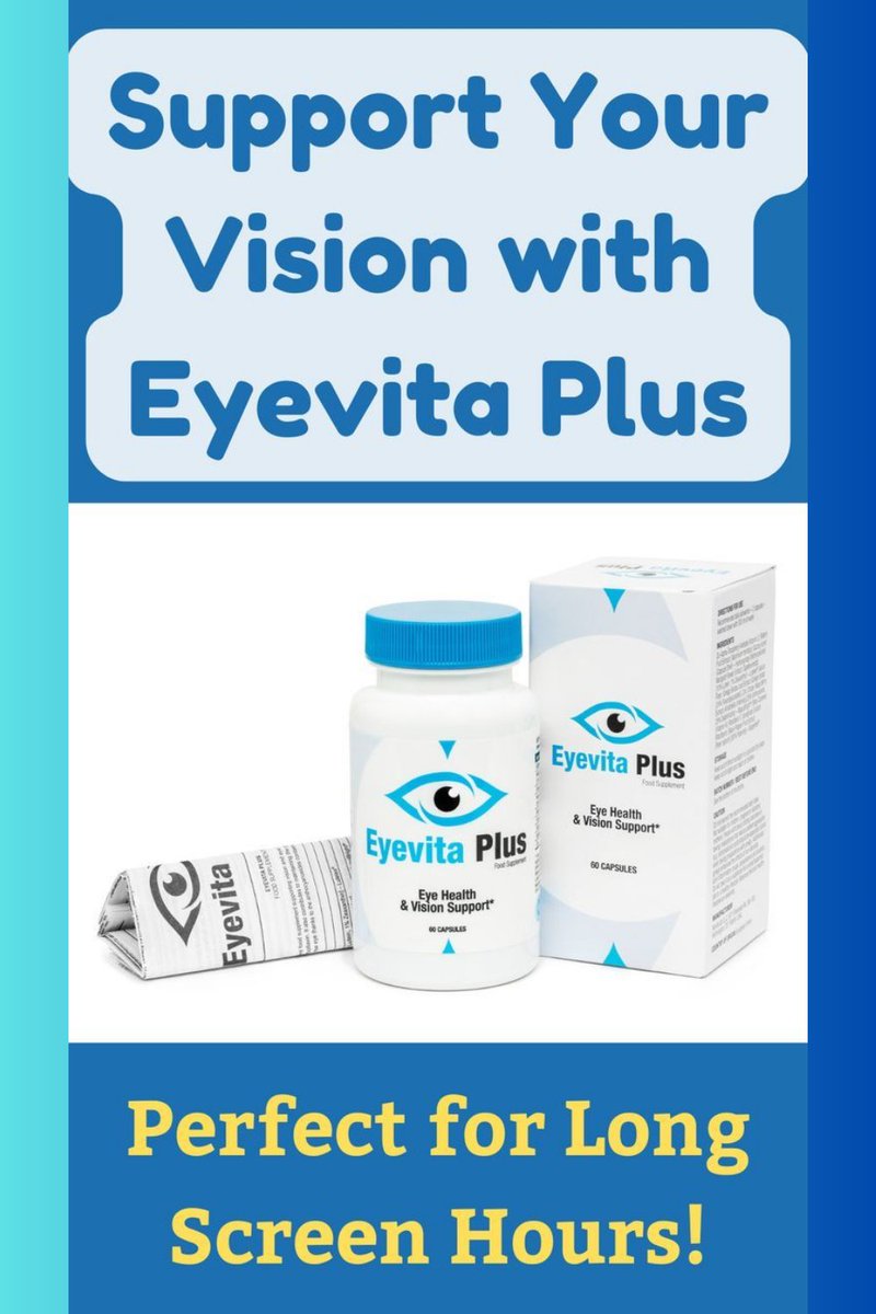 xs2charlie's tweet image. Support your retina and improve blood circulation with Eyevita Plus. Its unique formula helps maintain collagen levels and strengthen your eyesight. Start your journey to better vision today!
#EyeStrength #BetterVision #VisionSupport
Order Today:
sites.google.com/view/eyevita--…