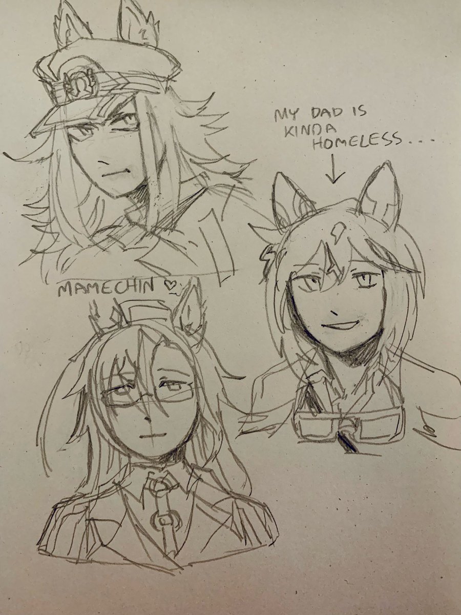 WolvZephyr's tweet image. Misc sketches, mostly on paper