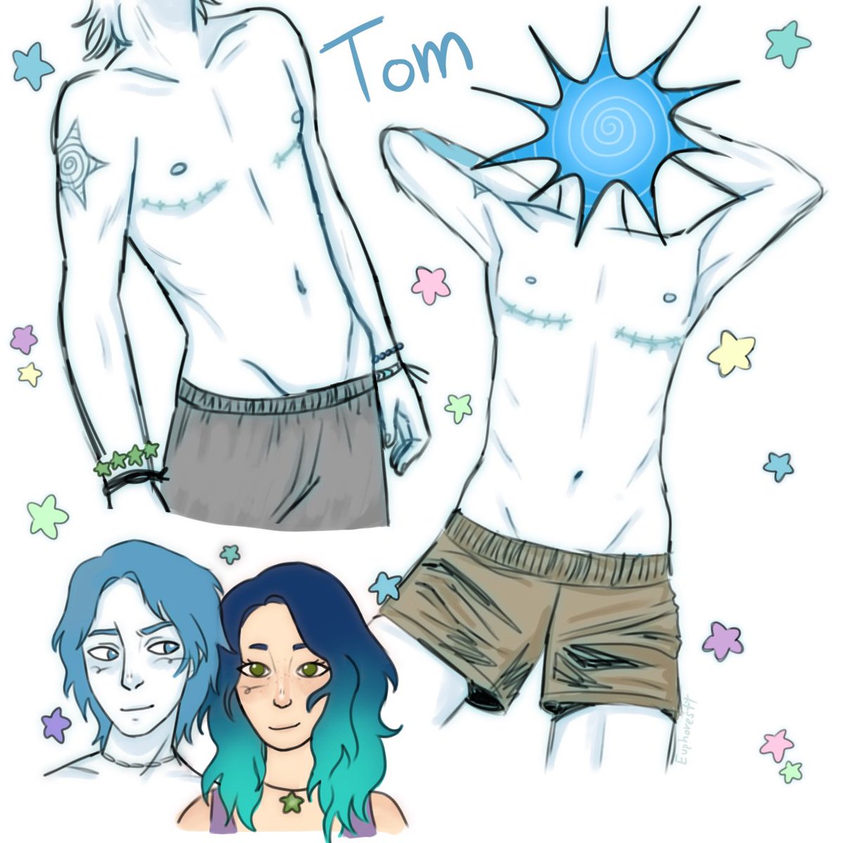 Liquidlilacs's tweet photo. Star and Tom’s refs #art #artist #oc #refsheet https://t.co/AWwO2NlE8K