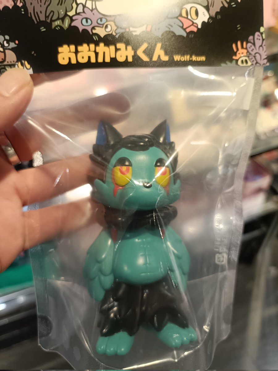 potemkin666HIM's tweet image. 初おおかみくんゲットしました🥳
#ソフビ #おおかみくん #あらいきりこ #popbox