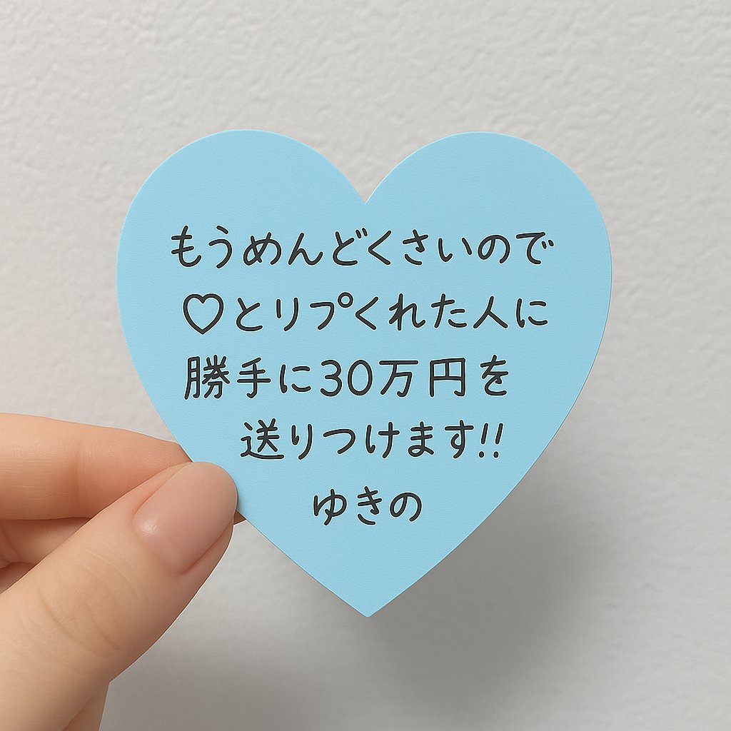 冷やかしはいらない
全部見てるので順番にいきます
準備はOK？