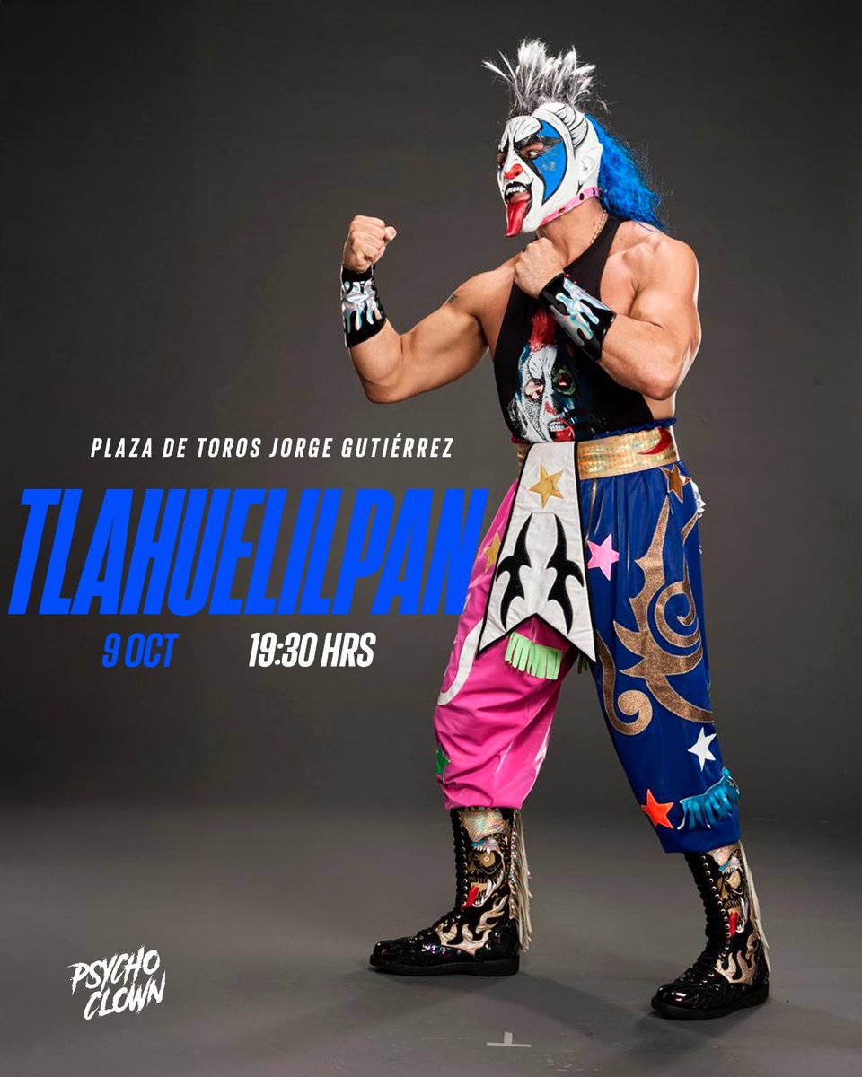 TLAHUELILPAN | Próximo jueves 9 de octubre tenemos una cita!! Están listos, Psycholocos? Allá nos vemos 🤘🏼
-
 TLAHUELILPAN | Next Thursday, October 9th, we’ve got a date!! Are you ready, Psycholocos? See you there 🤘🏼🤡