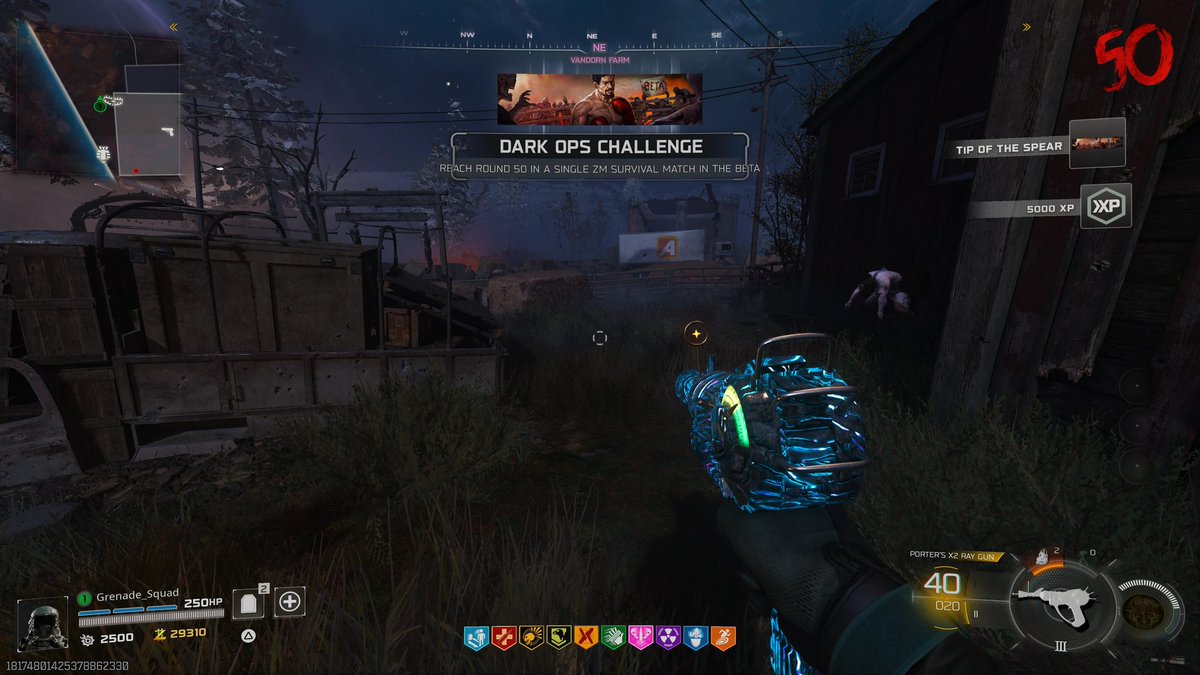 TheGrenadeSquad's tweet photo. Zombies Beta BO7 Dark Ops Challenge achieved Solo @CallofDuty @Treyarch #BO7Beta #darkops #cod https://t.co/qgJlpX9OA1