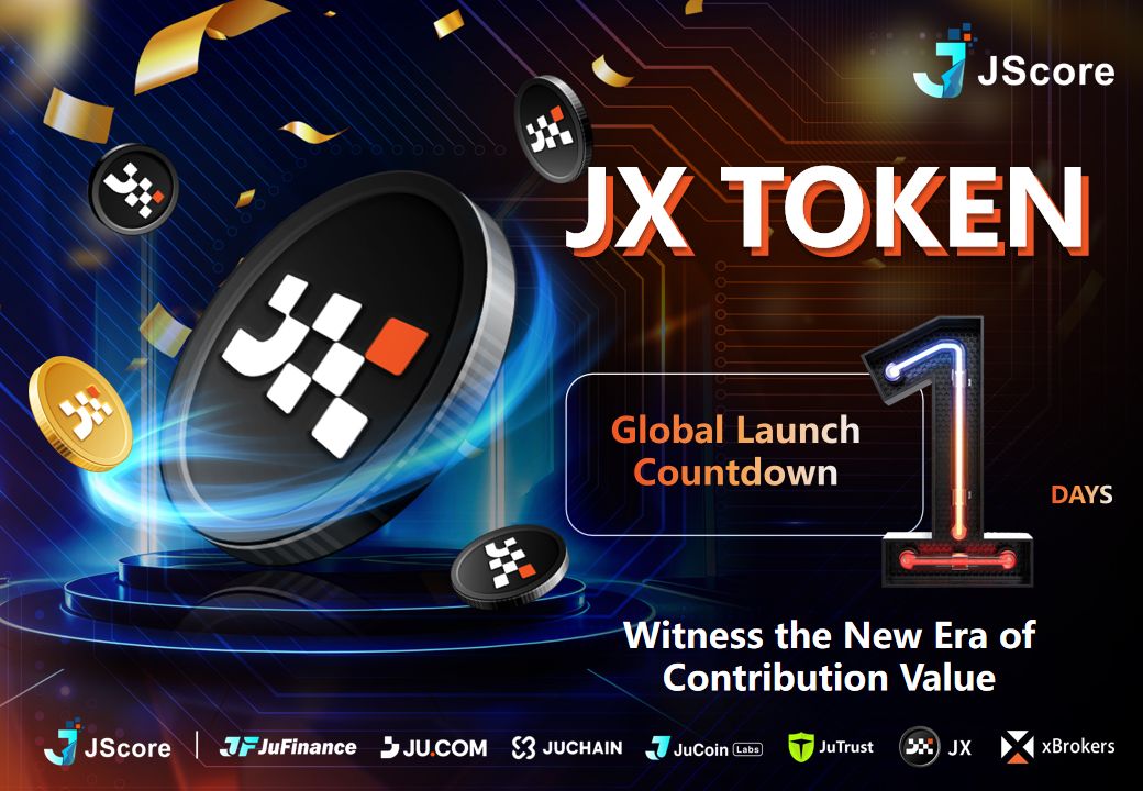 jscoreofficial's tweet photo. ⏳ 1 DAY LEFT! ⏳

Tomorrow, the world witnesses the official launch of JX TOKEN 🚀
Exclusively on @Jucom_Official  and powered by @juchain101  🌐

A new era of Contribution Value begins — redefining how trust and impact are rewarded in Web3. 🔥

Are you ready for history? https://t.co/NcLCLGBAdb