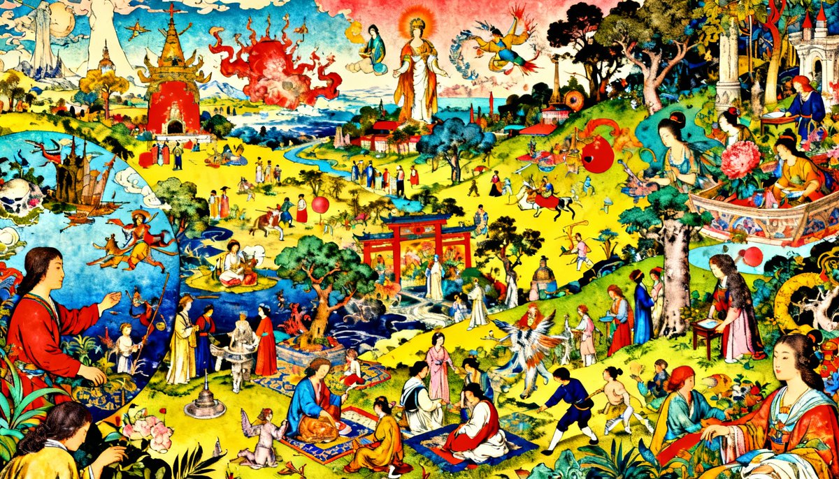 TheChuckTone's tweet photo. The Garden of Paradigms #KamuiArt #Seedreamv4 https://t.co/CIDK1QLvZA