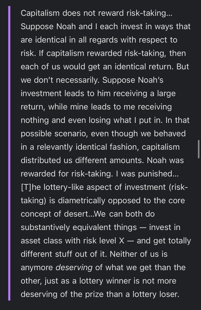 SwannMarcus89's tweet image. I can’t believe Matt Breunig actually said this. How can you constantly talk about economics and literally not understand what risk even is?