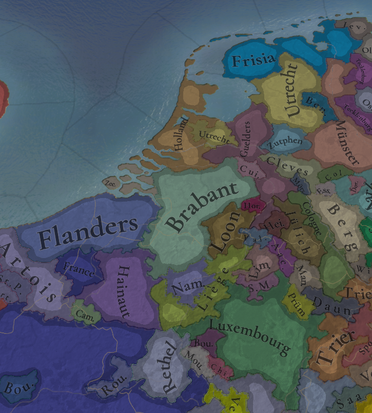 nekotei_m's tweet image. #EU5 #ProjectCaesar
Tinto Flavour#41は低地諸国固有コンテンツの紹介
forum.paradoxplaza.com/forum/develope…

■歴史的背景
‣古くは7世紀の半ばごろにフリースラント王国が成立していたが、フランク王国に征服され、のち一部は神聖ローマ帝国の影響下となった…