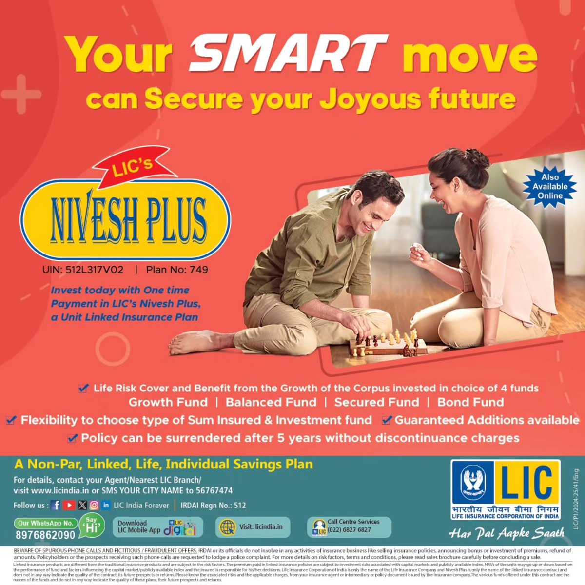 LICIndiaForever's tweet image. Plan smart, live happy. LIC’s Nivesh Plus offers life cover, fund growth, guaranteed additions, and total flexibility all with just a one-time payment. Secure your dreams today, stress-free.

#LIC #LICNiveshPlus #smartmove #savingplan