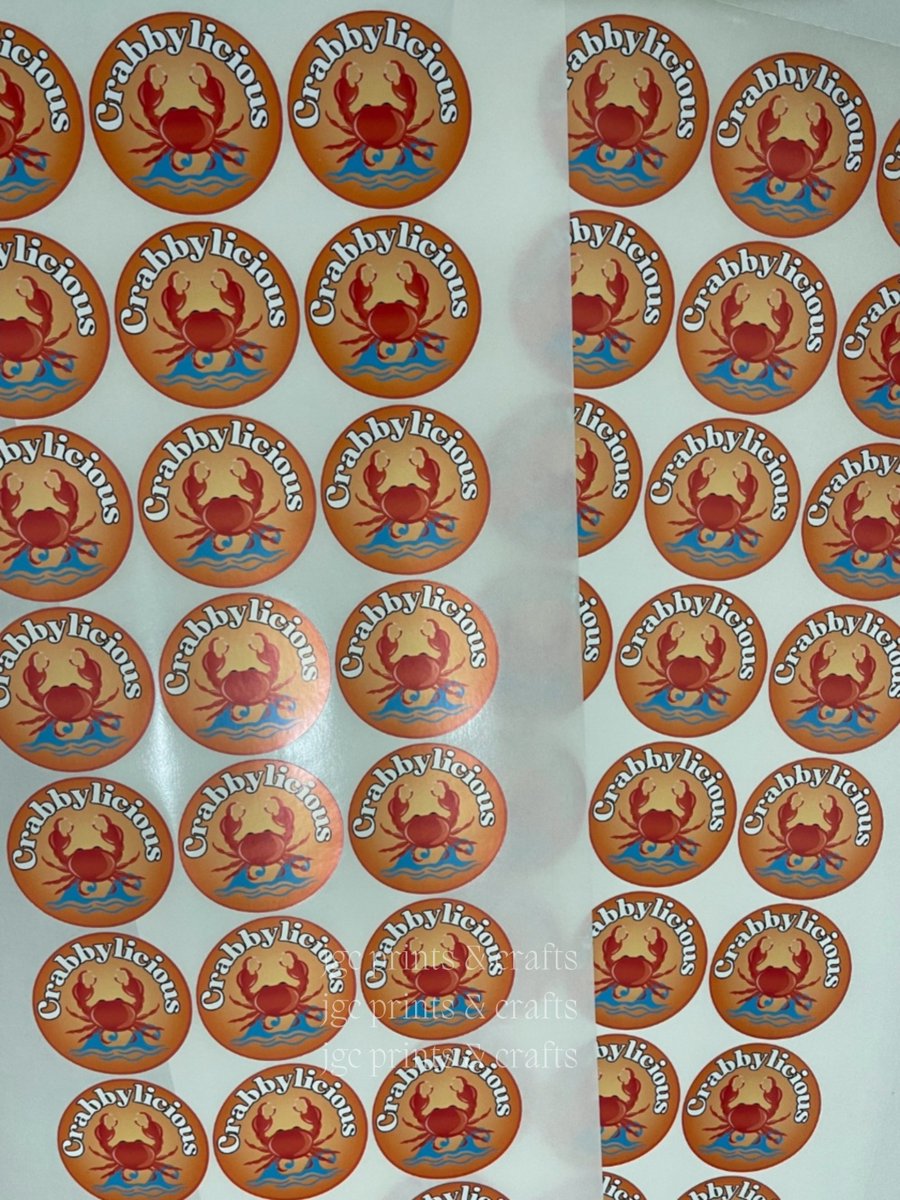 50pcs. Glossy Vinyl sticker 🦀

───── ⋆⋅☆⋅⋆ ─────  

thank you for trusting JGC! 💙 

also available: 
- photocards 
- photostrips 
- ref magnets 
- hand banner 
- others  

dm us to inquire! 📩 

📍Pasig City

#printingservices