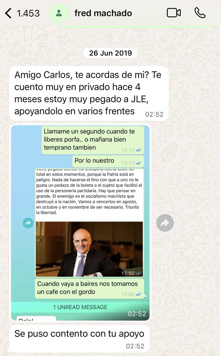 .<a href="/edufeiok/">Eduardo Feinmann</a> Atento, Feinmann, esto te va a interesar. Fred Machado el 26/6/2019 me informa que está colaborando con Calaca Roja Espert. A Machado lo conocí en 2014 en el Four Seasons de Cerrito y Posadas, me llamó porque es experto en historia militar y veía que yo posteaba al