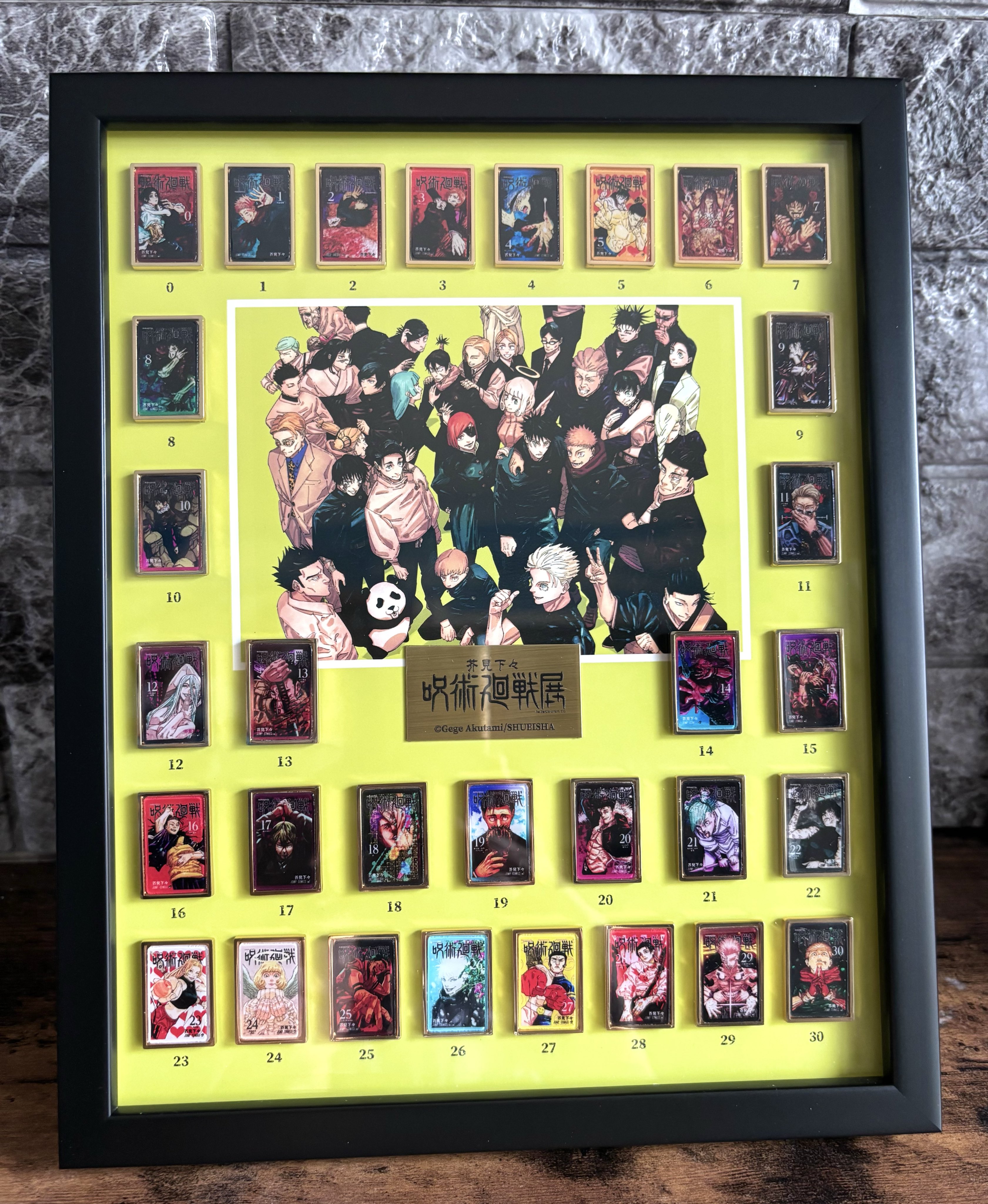 魔*羅様 呪術廻戦 全巻ピンズセット(額縁付き) 限定 魔*羅