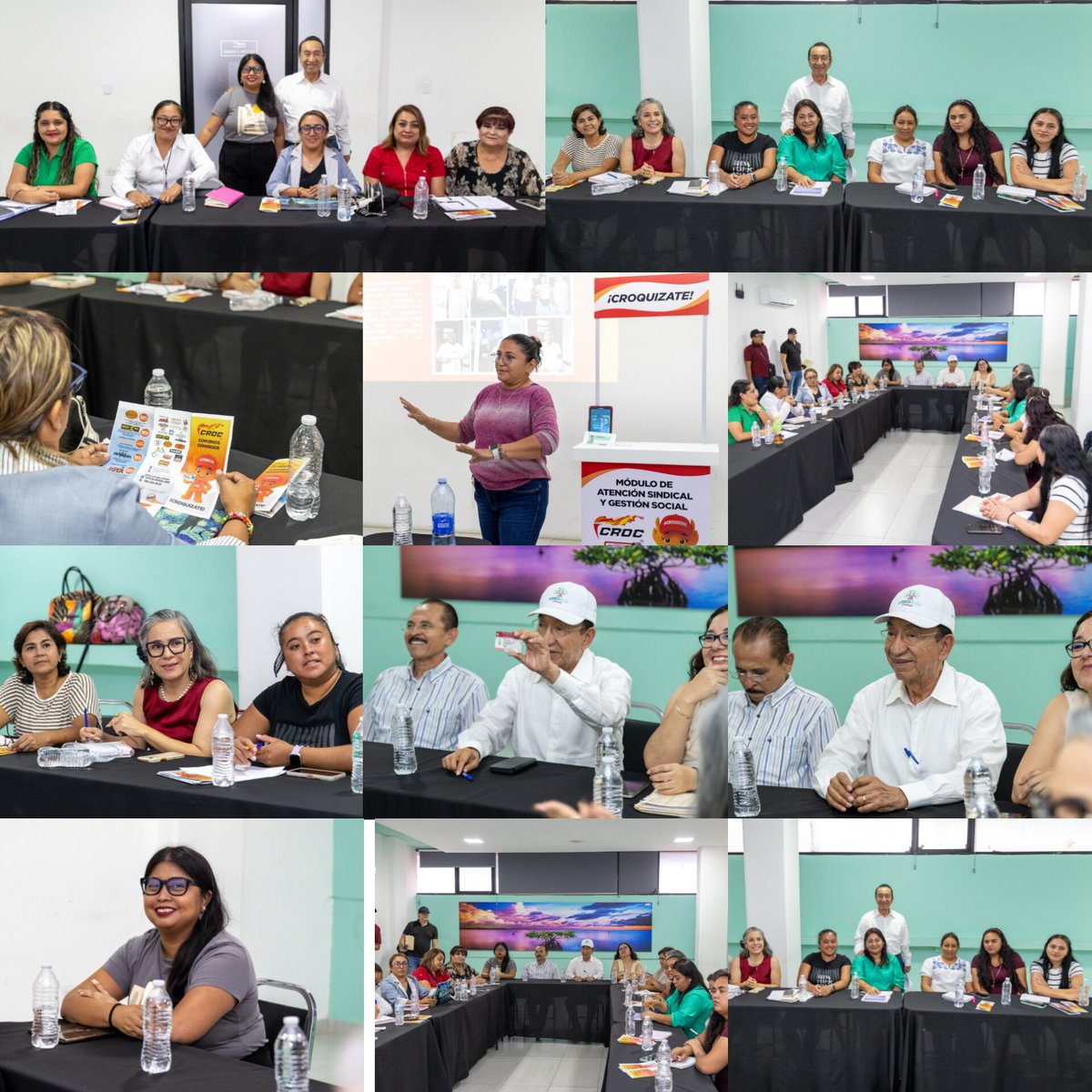 Reunión de Trabajo de Mujeres de CROC Cancún, donde la compañera Nelly Gil, responsable de los Módulos de Atención Sindical y Gestión Social de CROC Playa del Carmen compartió las actividades e información que acerca a las y los trabajadores en sus centros laborales #Mujeres