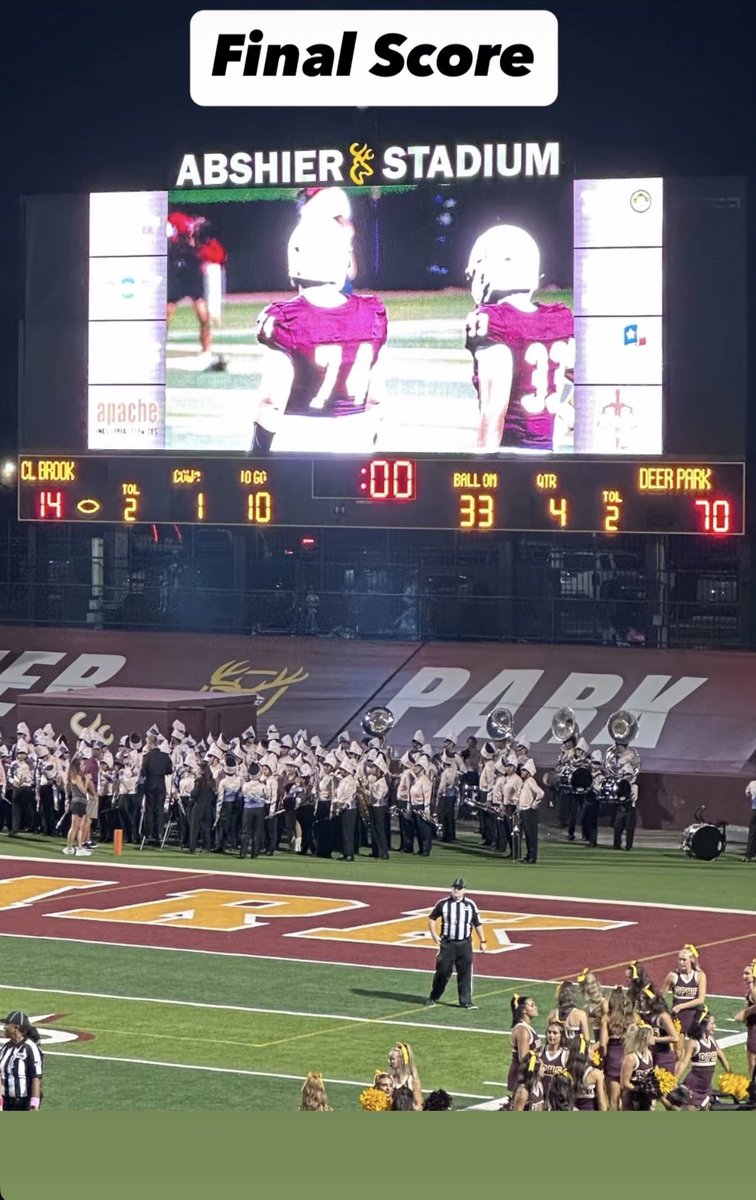 DeerFootball's tweet photo. Final 🦌
#24HourRule #PartyAtThePark https://t.co/D6GdnflbUB