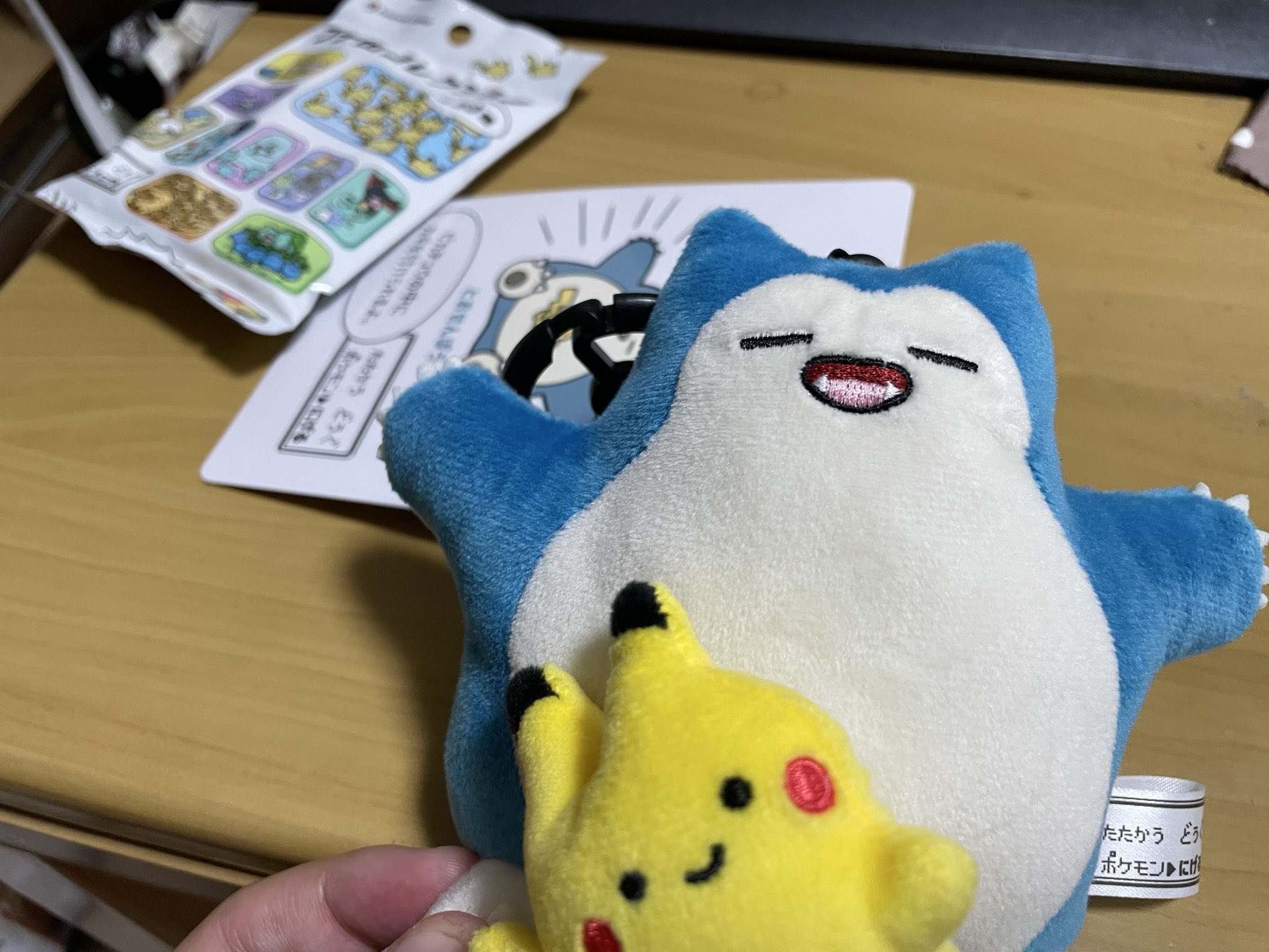 ぬいぐるみキーケース カビゴン＆ピカチュウ ショルダーバッグ