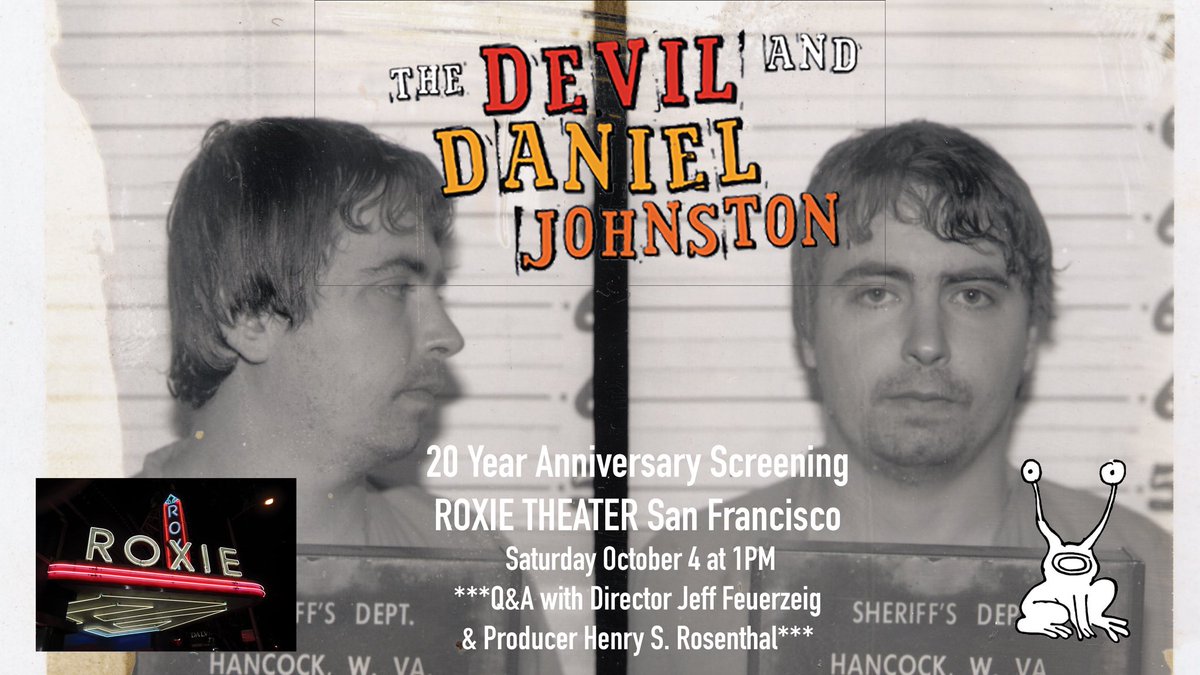 THE DEVIL 👿 HAS SAN FRANCISCO! 20th Anniversary Indie-Cine tour continues…

ROXIE THEATER🍿Q&amp;A Producer Henry S. Rosenthal and Director Jeff Feuerzeig w/ tales from the American independent doc-cinema &amp; music underground.

Saturday, October 5 @ 1pm &amp; Monday Oct 7