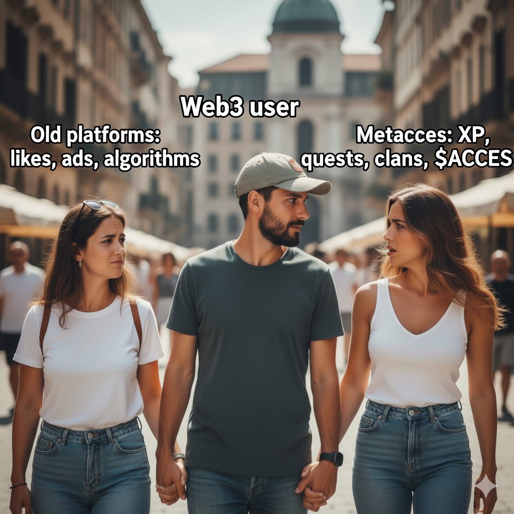 Lighter_DeFi's tweet image. Web2 who? 👀
Once you taste community + rewards, there’s no going back. #Metacces
@metacces