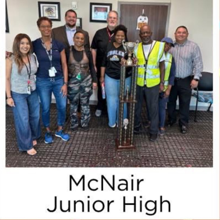 RMcNairJH's tweet photo. 🏆 Our campus had the highest attendance of all Alvin ISD junior high schools for the 1st six weeks—just like all last year! 🎉 Huge thanks to our students, staff & families for making attendance a priority. Every day counts! 💯 #EachStudentEveryDay #EaglePride https://t.co/5XoCeWdYDv