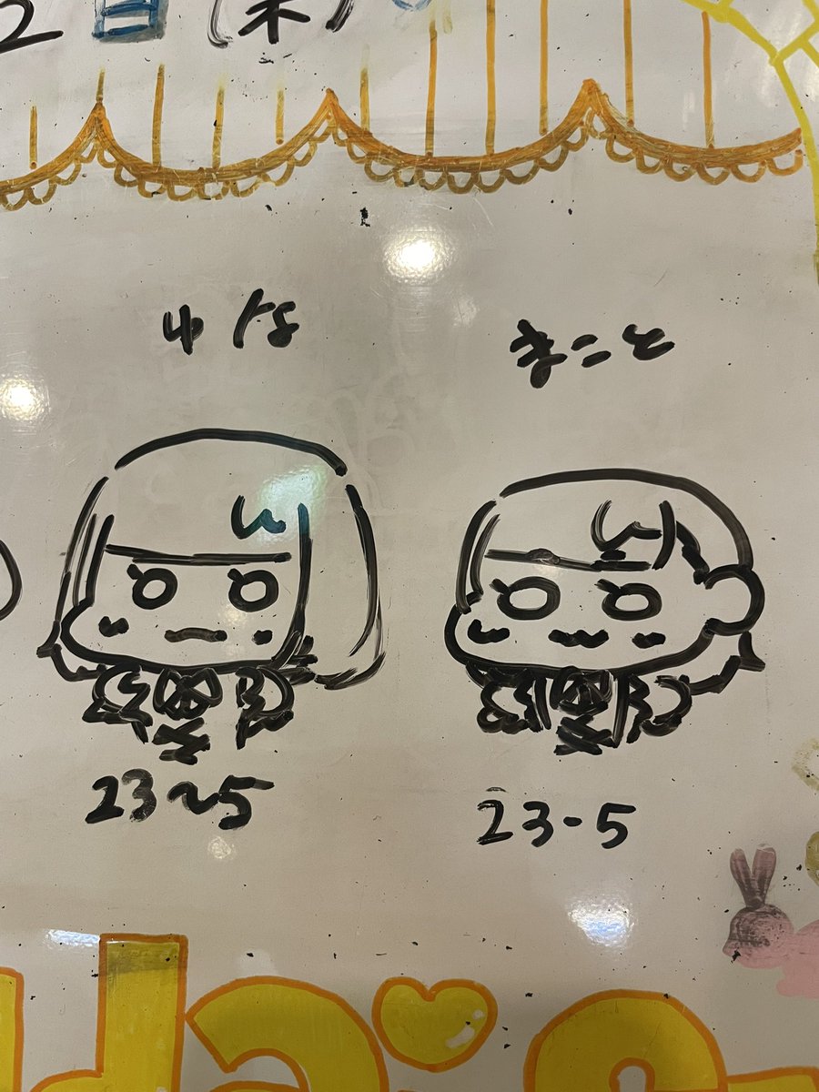 この前のらぶでじ出勤の時に描いてあったの可愛かったから撮っちゃったᩚ