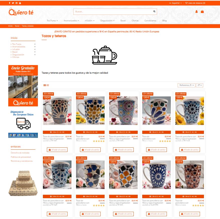 Preciosas tazas inspiración andalusí. en oferta por tiempo limitado y con gastos de envío gratis. ☕🫖
quierote.es/es/bazar/tazas…