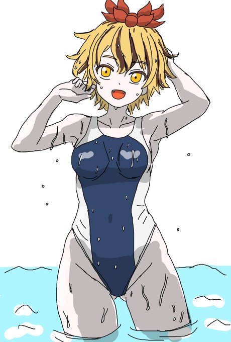 水着寅丸。
星ちゃんそろそろ寒くない…? 