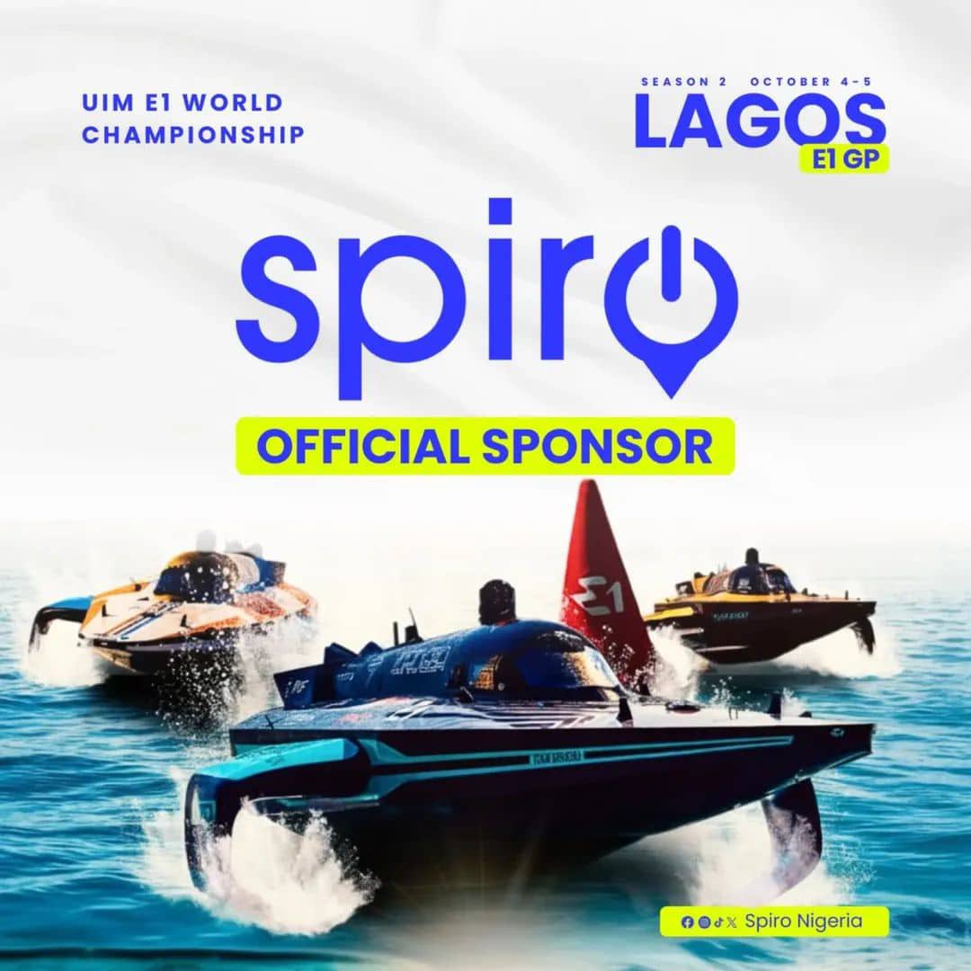 spironigeria's tweet photo. We have some E1 fan zone tickets to give away.  Type " I am interested" in the comment session. You might be lucky to have one. You must be following this page to qualify for it. #E1LagosGP #RideWithSpiro #SpiroNigeria https://t.co/Pvxqf11J6f