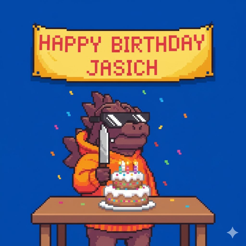 Happy Birthday my G <a href="/thejasich/">jasich.eth | collab manager</a> 
May the success Hug you tight till next Birthday,
Enjoy my friend,