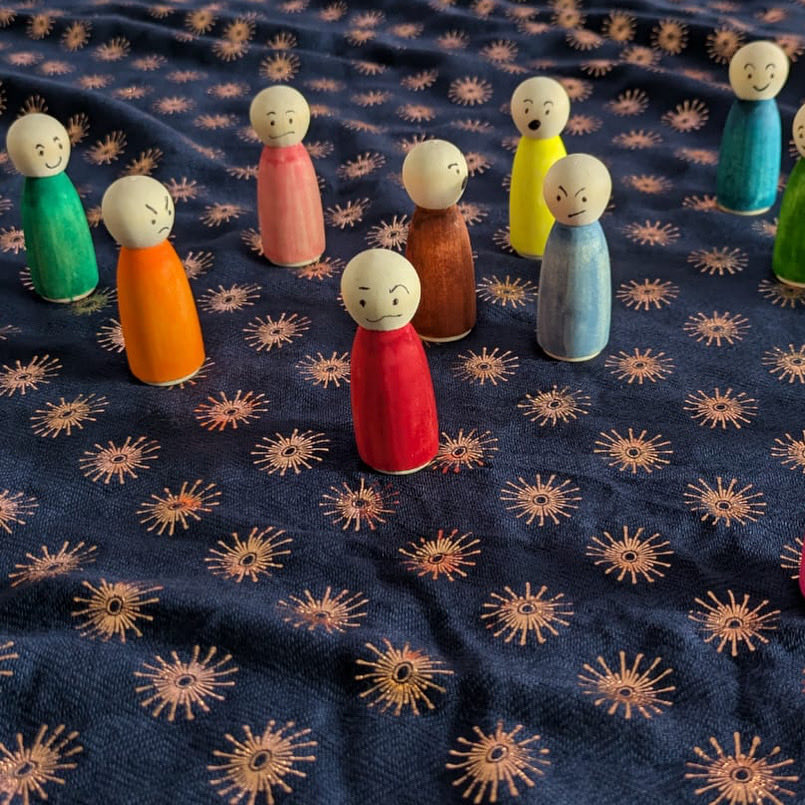 I love this, sent and created by one of my qualified teachers. 

Little people with big emotions. 

How creative is this!