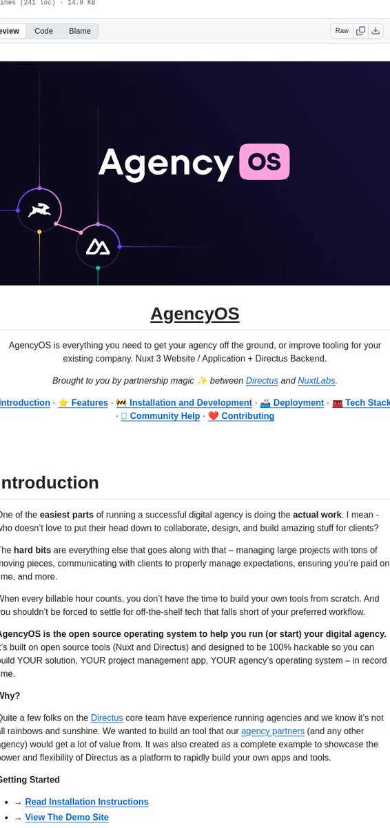 tom_doerr's tweet image. Complete operating system for digital agencies with CRM, project tracking, and client portal