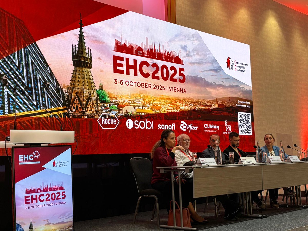 LauraQuintasL's tweet photo. We began the second day of #EHC2025 by discussing rare bleeding disorders with an in-depth analysis of #fibrinogen defects, #inhibitors, and #BDUC.
@EHC_Haemophilia https://t.co/ZzDFdGKjUu