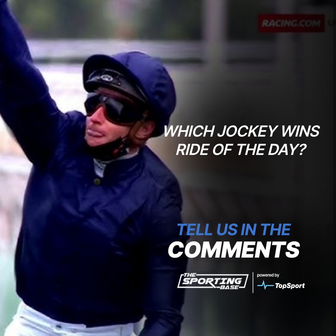 🚨🏇Which Jockey Wins Ride Of The Day?

Another big day of racing is finished but we want to know which jockey wins ride of the day?