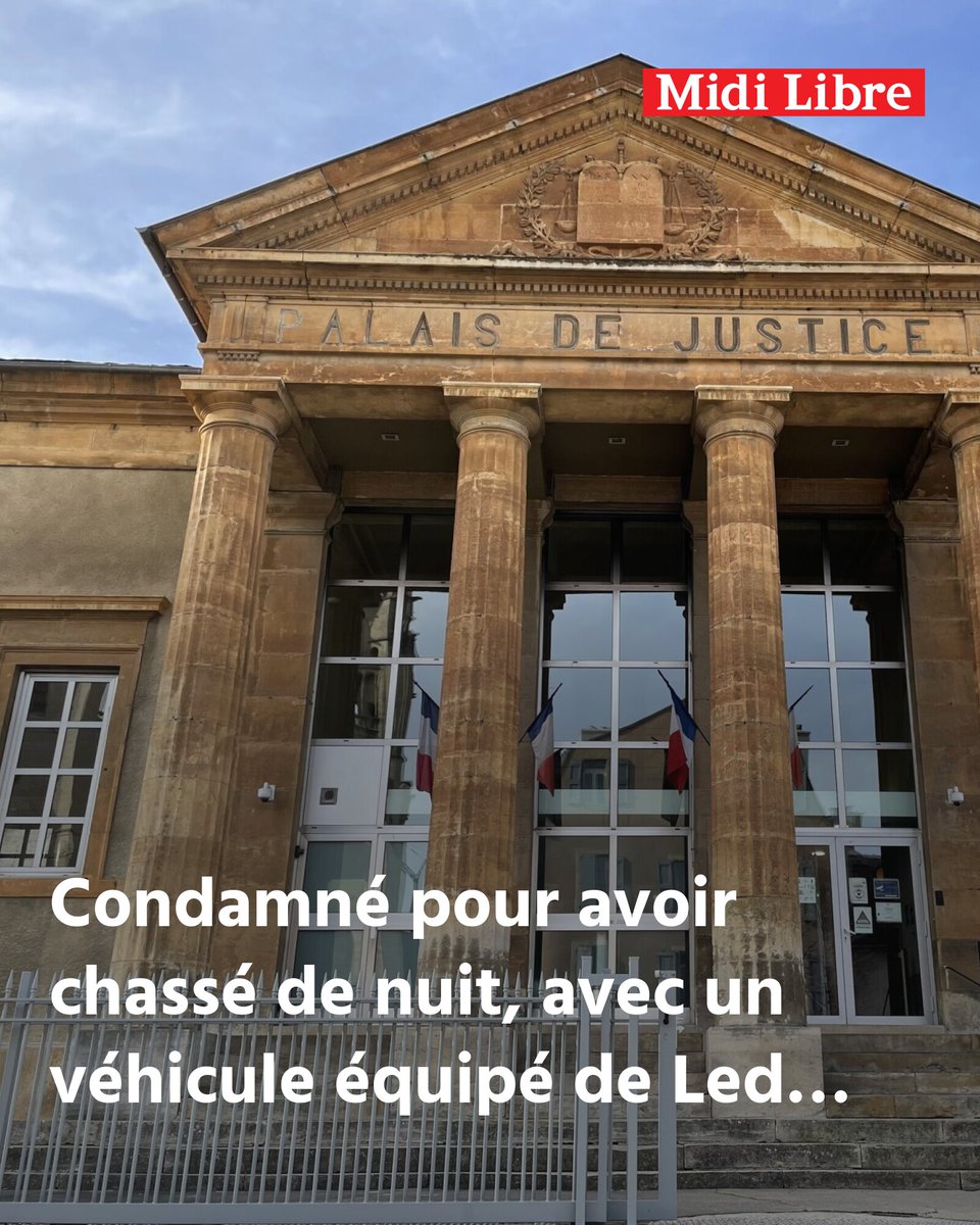 MidiLibrelozere's tweet image. Condamné pour avoir chassé de nuit, avec un véhicule équipé de Led : huit infractions ont été relevées
➡️ l.midilibre.fr/6nD9