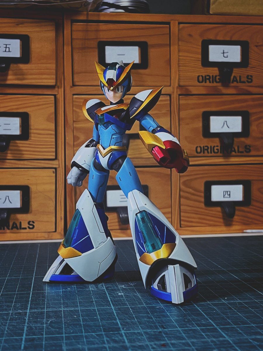 Glide armor ロックマンX グライドアーマー 塗装完了 #ロックマンX
